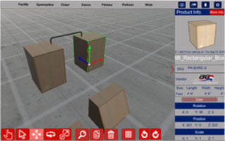 3D Gym Design Software includes Obstacle Training